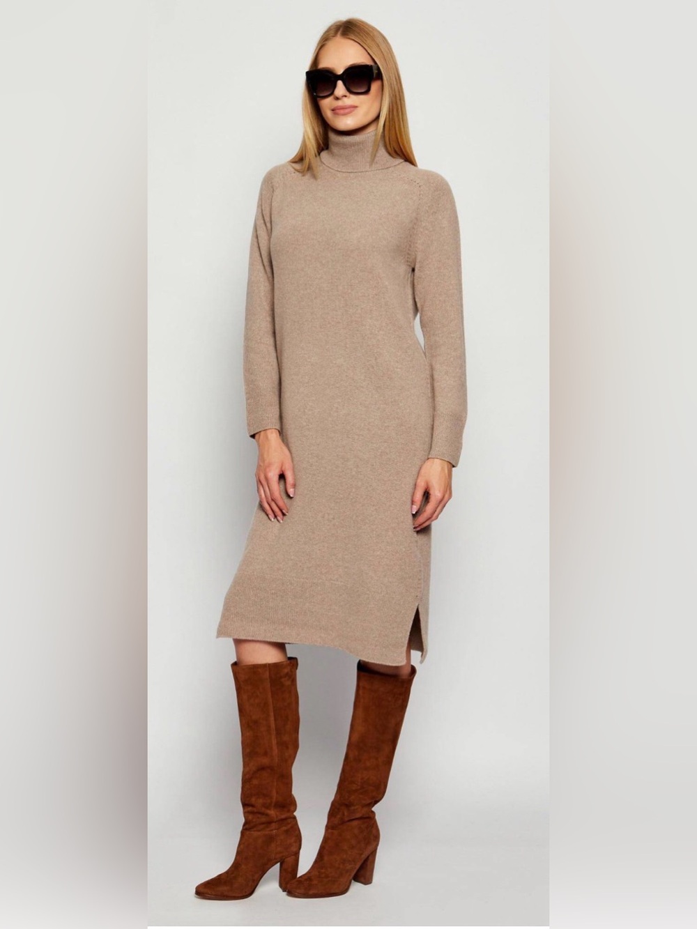 Lauren Ralph Lauren Chestnut Suede Knee-High Heeled Boots
